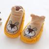 Infant Baby Socks Shoes Indoor Floor Slipper Anti-Slip Soft Sole Protect Toes Baby Booties Newborn Cartoon Shoes Boots. / (Yellow, 12) view 2