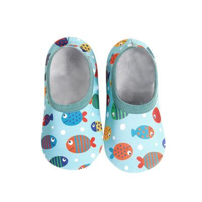 Kids Water Shoes Toddler Boys Girls Non-Slip Quick Dry Aqua Socks Lightweight Barefoot Pool Beach Sports Swim Shoes. / (Orange, 6-9Months)