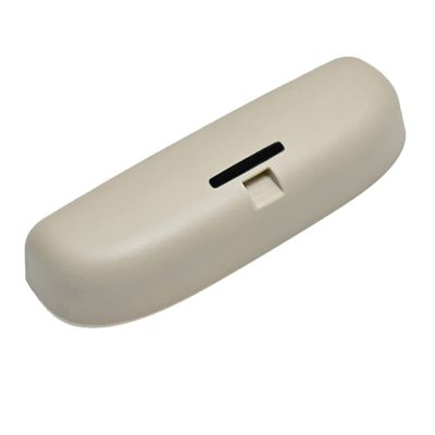 Car Glasses Storage Box Auto Glasses Case Car Sunglasses Holder Box, for BMW X3 X2 X5 F25 F15 2013-2021,Beige