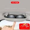 Car Glasses Storage Box Auto Glasses Case Car Sunglasses Holder Box, for BMW X3 X2 X5 F25 F15 2013-2021,Beige view 3