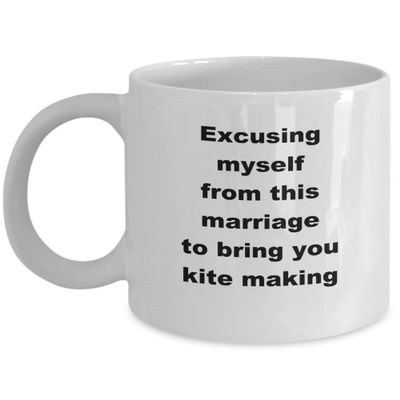 Kite making mug, Gift for kite maker, Kite lover gift, Kite maker dad mom gift idea