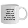 Kite making mug, Gift for kite maker, Kite lover gift, Kite maker dad mom gift idea view 2