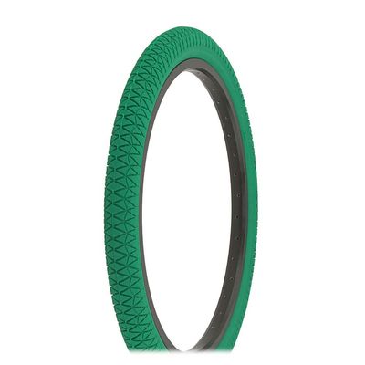 Bike Tire 20 x 1.95 Green/Green Side Wall HF-884.