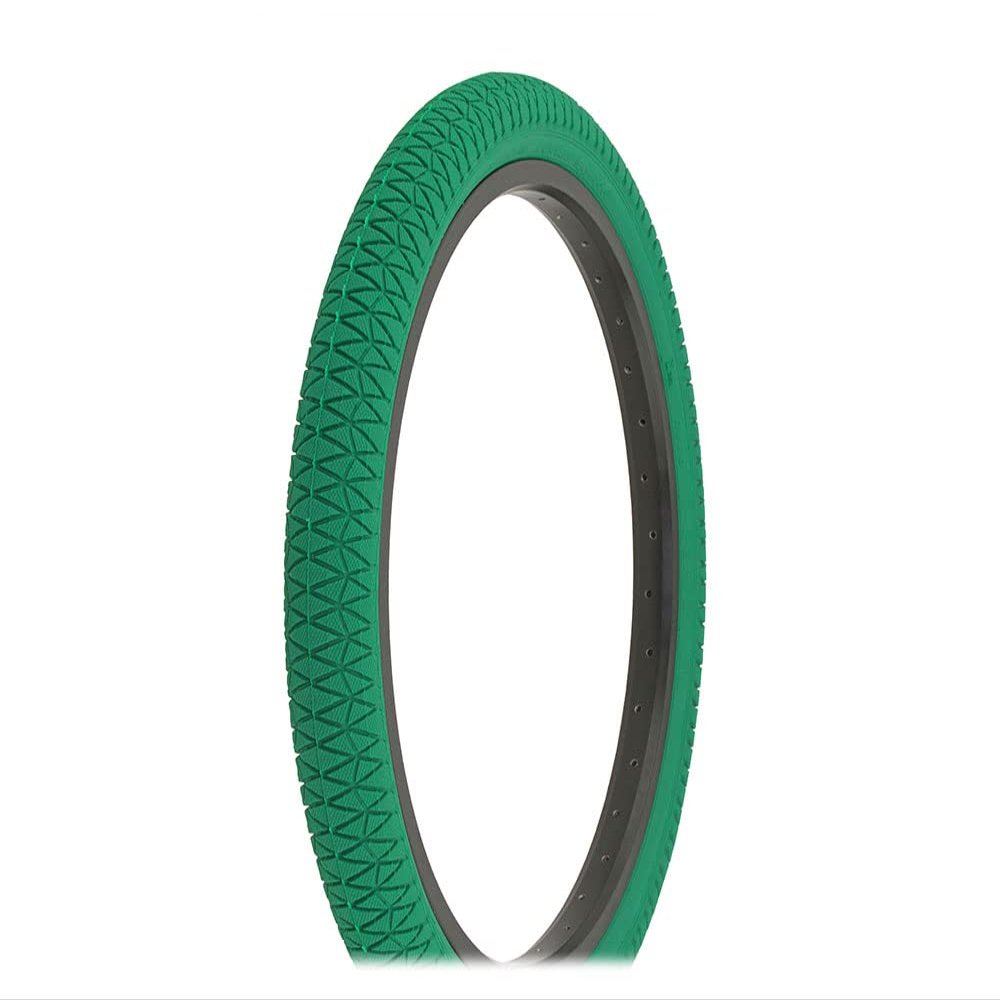 Bike Tire 20 x 1.95 Green/Green Side Wall HF-884.