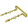 Lowrider 20" Original Bike Cage Flat Twisted Bumper Front/Rear Gold. view 1