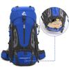 Bseash 60L Hiking Camping Backpack with Rain Cover, Waterproof Large Capacity Outdoor Sport Travel Daypack Climbing Touring (Light Blue) view 4