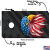 Beerpongtoss Cornhole Board Wraps, 30+ Designs Cornhole Decals and Wraps for Boards (Set of 2), Bean Bag toss Wrap Stickers (Dripping Eagle) view 2
