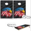 Beerpongtoss Cornhole Board Wraps, 30+ Designs Cornhole Decals and Wraps for Boards (Set of 2), Bean Bag toss Wrap Stickers (Dripping Eagle) view 3