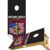 Beerpongtoss Cornhole Board Wraps, 30+ Designs Cornhole Decals and Wraps for Boards (Set of 2), Bean Bag toss Wrap Stickers (Military Power Veteran) view 1