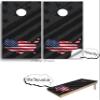 Beerpongtoss Cornhole Board Wraps, 30+ Designs Cornhole Decals and Wraps for Boards (Set of 2), Bean Bag toss Wrap Stickers (USA map) view 3