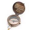 Engraved Compass with authentic leather case, Christmas gift, High School Graduation Gift, College Graduation Gift for Him, Religious, Baptism, Birthday Gift for Her Halloween Gifts For item view 4