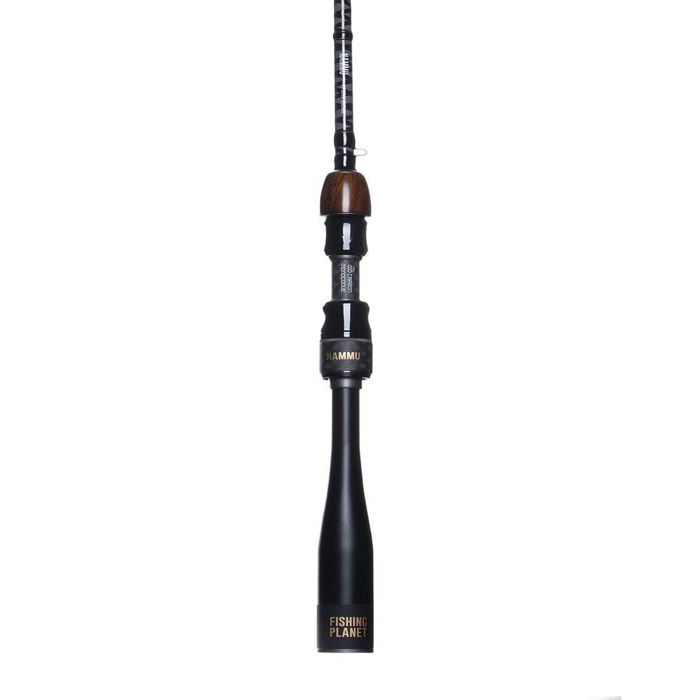 Fishing Planet Spinning Rod Nammu - Inshore Pole for Trout and Bass, Two Pieces, SK Reel Fuji Seat, 7' Medium and 6' 6'' Medium Light (6' 6'' (1.98 m))