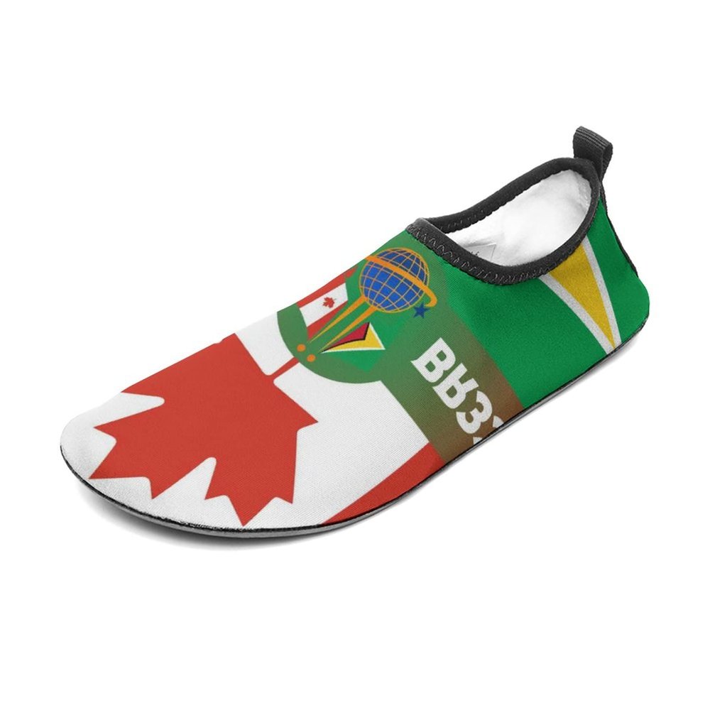 Calculay Canada & Guyana Flag Water Shoes, Beach Shoes for Men and Women, Swimming Pool Yoga, Surfing Sneakers