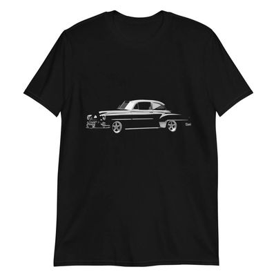 1952 Chevy Styleline Deluxe Two-Door Sedan Custom Graphic T-Shirt | Car Enthusiast Gift Black