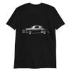 1952 Chevy Styleline Deluxe Two-Door Sedan Custom Graphic T-Shirt | Car Enthusiast Gift Black view 1