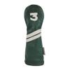 Sunfish Green and White Leather Golf Club Headcover 5 Piece Set 1 3 5 X H Driver 2 Fairways 2 Hybrids view 3