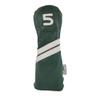 Sunfish Green and White Leather Golf Club Headcover 5 Piece Set 1 3 5 X H Driver 2 Fairways 2 Hybrids view 4