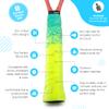 Get A Grip - Custom Tennis Racket Grip Tape - Anti-Slip/Quick-Drying Tennis Overgrips - Precut Badminton Racket Grip with Finishing Tape (Find Your Flair Pack, 3 Grips (15% Discount)) view 2