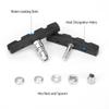5 Pairs V Bike Brake Pads Road Mountain Bicycle V-Brake Blocks Set 70mm Non-Slip V Bicycle Stop Caliper Hex Nuts and view 3