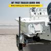 VEVOR Boat Trailer Guide-ons, 40", 2PCS Rustproof Galvanized Steel Trailer Guide ons, Trailer Guides with Black PVC Pipes, Mounting Parts Included, for Ski Boat, Fishing Boat or Sailboat Trailer view 2