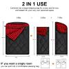 AGEMORE 0 Degree Double Sleeping Bag for Adults, Cotton Flannel Lined 2 Person Queen Size Sleeping Bag for Winter, Double Wide & Warm for Family Couples Camping Or RV Traveling view 3