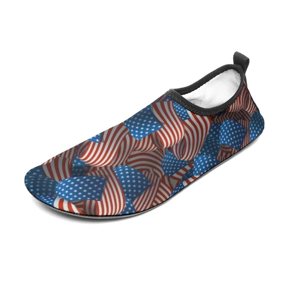 Calculay USA Flag Water Shoes, Beach Shoes for Men and Women, Swimming Pool Yoga, Surfing Sneakers