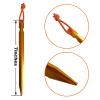 4PCS Tent Stakes, Camping Aluminum Tent Pegs for Outdoor Tent & Tarp, Lightweight Nails Tent Stakes Heavy Duty Spikes Camping Accessories(Gold) view 2