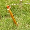 4PCS Tent Stakes, Camping Aluminum Tent Pegs for Outdoor Tent & Tarp, Lightweight Nails Tent Stakes Heavy Duty Spikes Camping Accessories(Gold) view 3