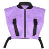 Bnigung Women's Sexy Crop Cargo Vest Sleeveless Buckle Zip Up Vest Jacket Tops Steampunk Streetwear with Pockets(Purple,S) view 1