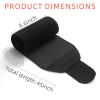 ellostar Waist Trimmer for Women & Men Tummy Control Band Waistline Body Shaper Sauna Sweatband, Sweat Shapewear, Workout Belt (Black with Zipper Pocket) view 2