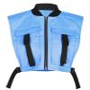 Bnigung Women's Sexy Crop Cargo Vest Sleeveless Buckle Zip Up Vest Jacket Tops Steampunk Streetwear with Pockets(Blue,XL) view 1
