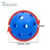 16 Pack 2.83 Inch Plastic Baseballs Pickleball,Plastic Training Balls Lightweight Hollow Softballs with Drawstring Bag for Hitting Indoor Outdoor(Blue) view 2
