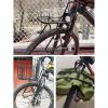 Bicycle Front Rack, Bike Luggage Touring Carrier Racks 15KG Capacity Mountain Bike Pannier Cycling Equipment Stand Footstock for Cargo Luggage Picnic Carrier Rack,Black 2 view 2