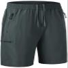 Rdruko Men's Outdoor Work Hiking Shorts Water Resistant Stretch Cargo Shorts Elastic Waist(Stone Gray, US S) view 1