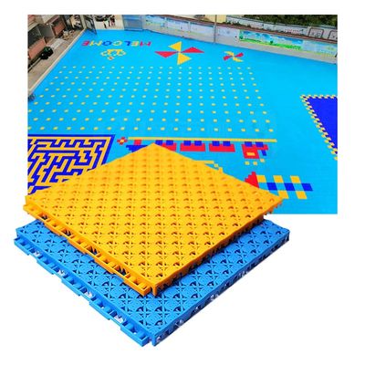 30.5CM Kindergarten Playground Color Puzzle Sports Floor, Weatherproof Modular Interlocking Floor Tiles with Animal Print, Easy to Install (Color : Yellow, Size : 10PCS)