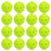 16 Pack 2.83 Inch Plastic Baseballs Pickleball Practice Hollow Softball Training Balls Lightweight Batting Practice Balls Plastic Softballs for Hitting Indoor Outdoor (Chartreuse) view 1