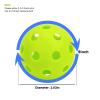 16 Pack 2.83 Inch Plastic Baseballs Pickleball Practice Hollow Softball Training Balls Lightweight Batting Practice Balls Plastic Softballs for Hitting Indoor Outdoor (Chartreuse) view 2