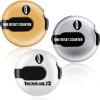Fiada 3 Pcs 1.2 Inch Golf Score Counter for Women Mini Golf Stroke Counter Scoring Keeper up to 12 Shot to Scorekeeper Glove in(Gold, Silver, White)