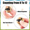 Fiada 3 Pcs 1.2 Inch Golf Score Counter for Women Mini Golf Stroke Counter Scoring Keeper up to 12 Shot to Scorekeeper Glove in(Gold, Silver, White) view 3