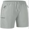 Rdruko Men's Work Hiking Shorts Lightweight Quick Dry Outdoor Cargo Shorts with Pockets(Light Gray, US S) view 1