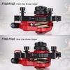TOBWOLF 1 Pair Mechanical Disc Brake Kit, MTB Front & Rear Disc Brake Caliper with 160mm Rotor, Dual Piston Mechanical Disc Brake Set, Bicycle Accessories for Mountain Bike, Road Bike, BMX - Red view 3
