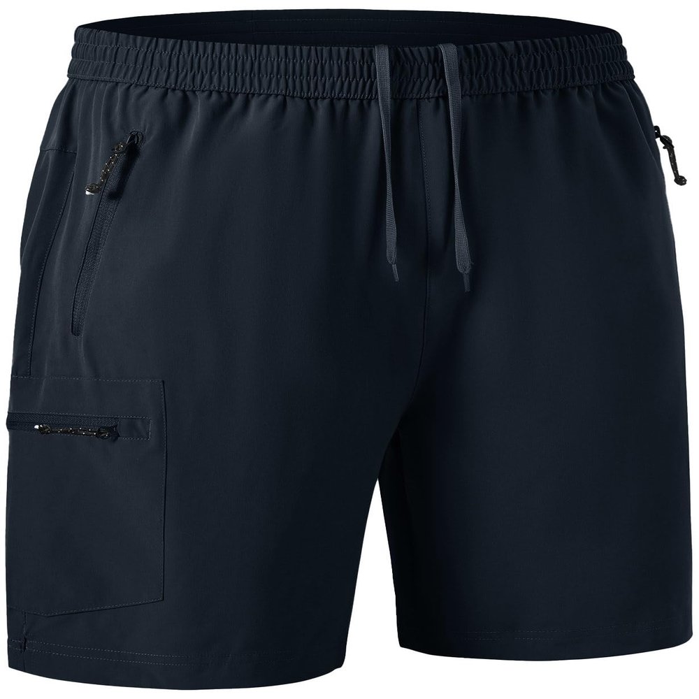 Rdruko Men's Work Hiking Shorts Lightweight Quick Dry Outdoor Cargo Shorts with Pockets(Navy, US XXL)