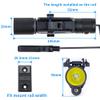 COSMOING Red Laser Sight Combo, 800 Lumens Tactical Long Gun Flashlight 4 Modes Rail Mounted with Remote Pressure Switch view 2