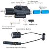 COSMOING Red Laser Sight Combo, 800 Lumens Tactical Long Gun Flashlight 4 Modes Rail Mounted with Remote Pressure Switch view 4