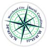 Morehead City North Carolina 2-Inch Vinyl Decal Sticker Latitude Longitude Compass Design view 1