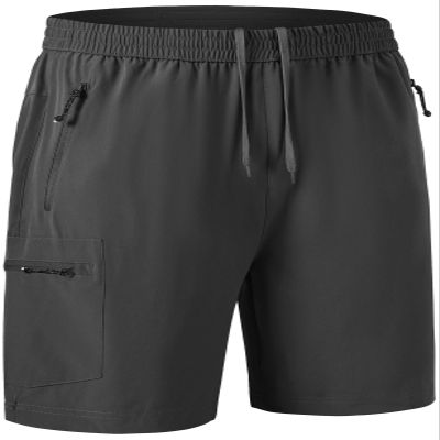 Rdruko Men's Work Hiking Shorts Lightweight Quick Dry Outdoor Cargo Shorts with Pockets(Dark Gray, US L)