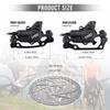 TOBWOLF 1 Pair MTB Disc Brake Set, Hydraulic Disc Brake Kit with 160mm Rotors, Left Front 81cm & Right Rear 147cm, Aluminum Oil Pressure Calipers Levers for Mountain Bike E-Bike Fat Bike Road Bike view 2