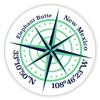 Elephant Butte New Mexico 2-Inch Vinyl Decal Sticker Latitude Longitude Compass Design