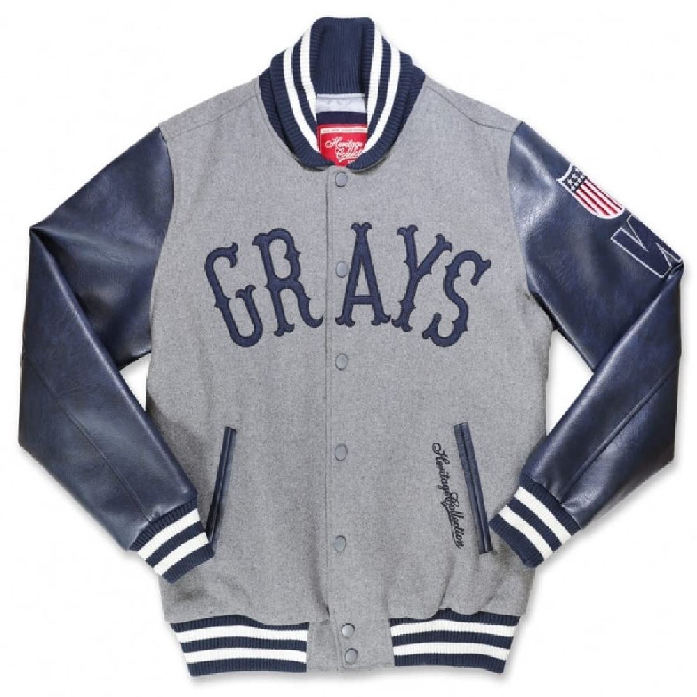 Big Boy Headgear NLBM Negro Leagues Heritage Wool Baseball Jacket Homestead Grays [4XL]