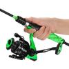One Bass Fishing Rod Reel Combo, 2-Piece Fishing Pole with Spinning Reel Super Polymer Handle Rod-Green -1.98M view 3